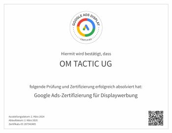 Google Ads-Zertifizierung für Displaywerbung _ Google-Zertifikat