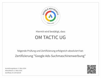 Zertifizierung für Google Ads-Suchmaschinenwerbung _ Google